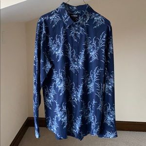 Express Extra Slim Performance Dress Shirt